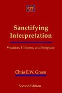 Cover of Sanctifying Interpretation. 