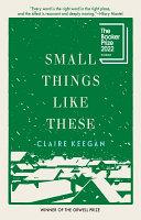 Cover of Small Things Like These. 
