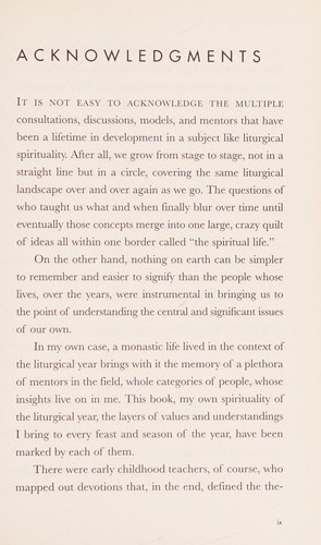 The Liturgical Year: The Spiraling Adventure of the Spiritual Life - The Ancient Practices Series by Joan D. Chittister