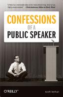 Cover of Confessions of a Public Speaker. 